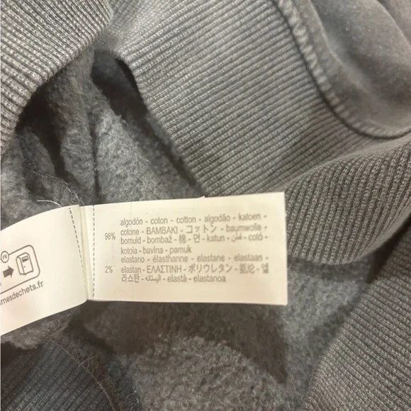 Zara Gray and Red Crewneck Sweater Relaxed Fit - Picture 12 of 12